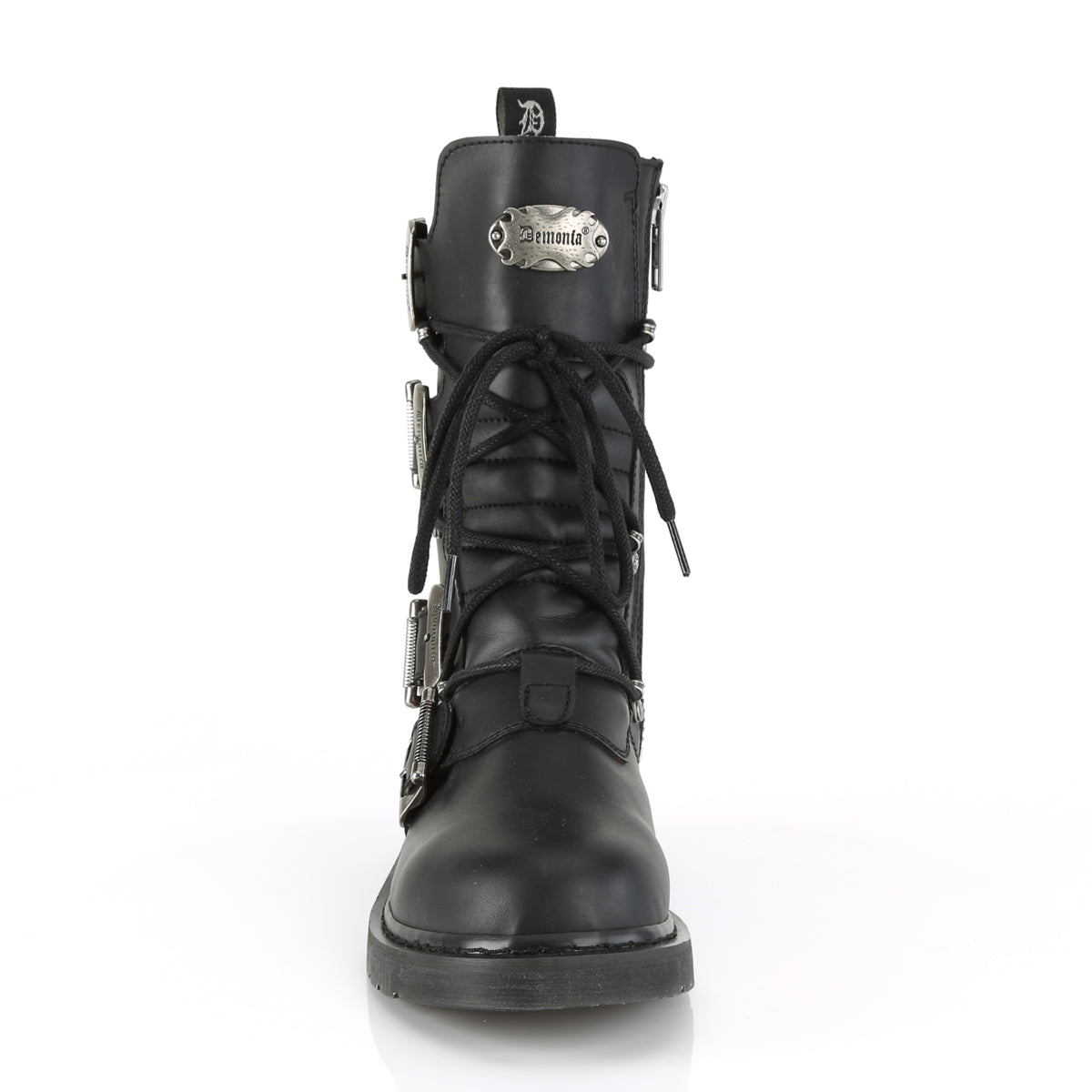 DemoniaCult Stivali da uomo BOLT-265 pelle vegana BLK