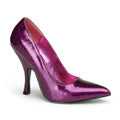 Pin Up Couture Pompe da donna BOMBSHELL-01G GLTR PAT PERLAZIONE FUCHSIA