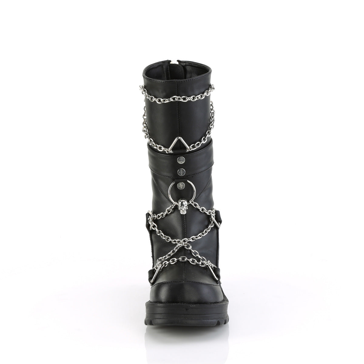 DemoniaCult Boots BRATTY-120 Blk Vegan Leather