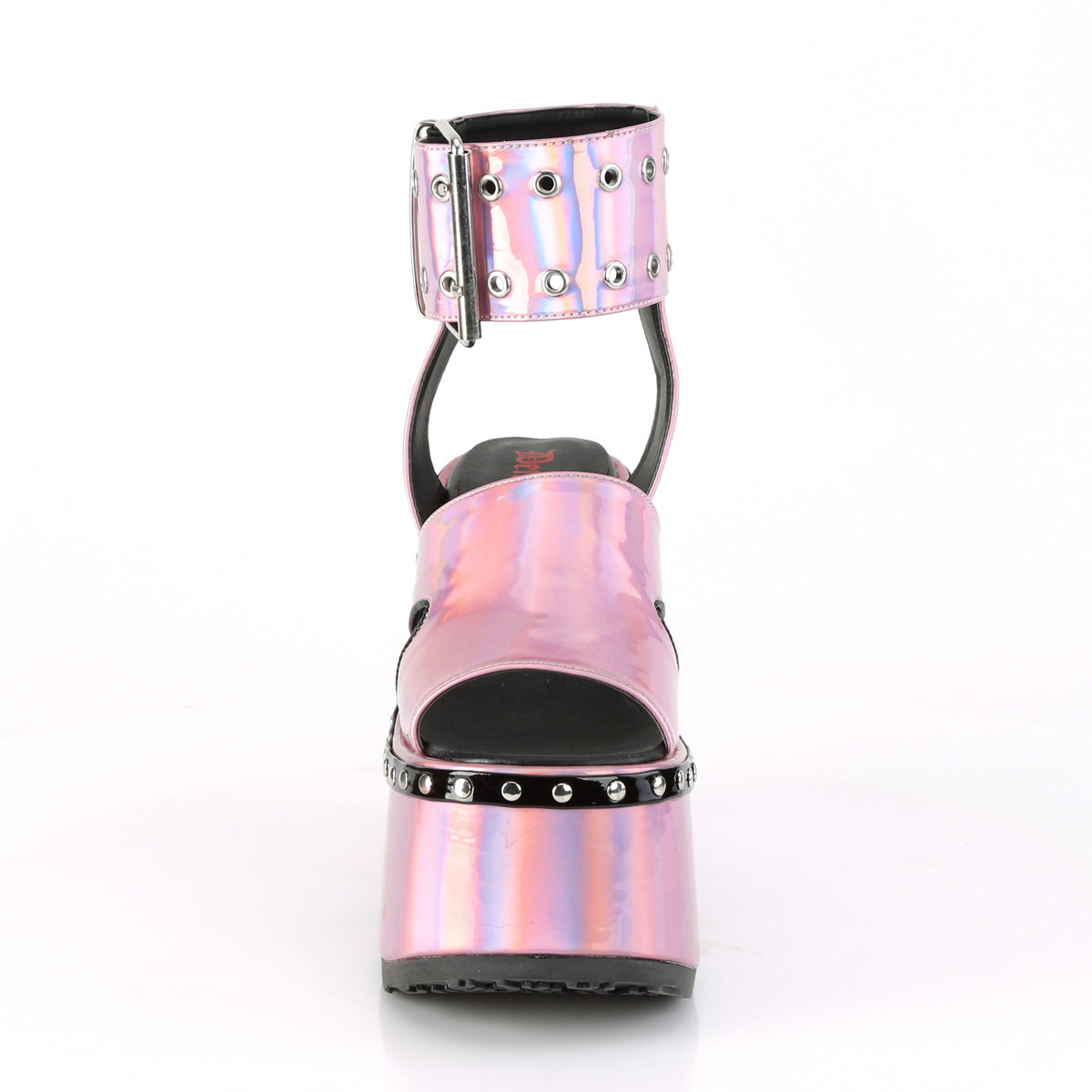 DemoniaCult Sandali femminili CAMEL-102 ologramma rosa