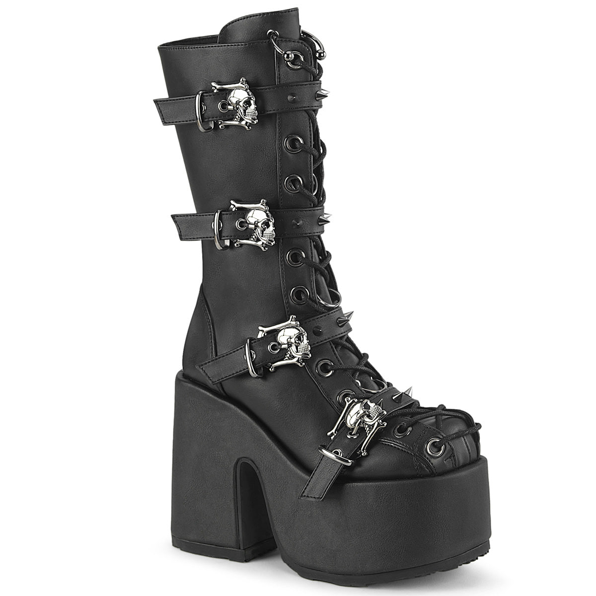 DemoniaCult CAMEL-115 pelle vegana BLK