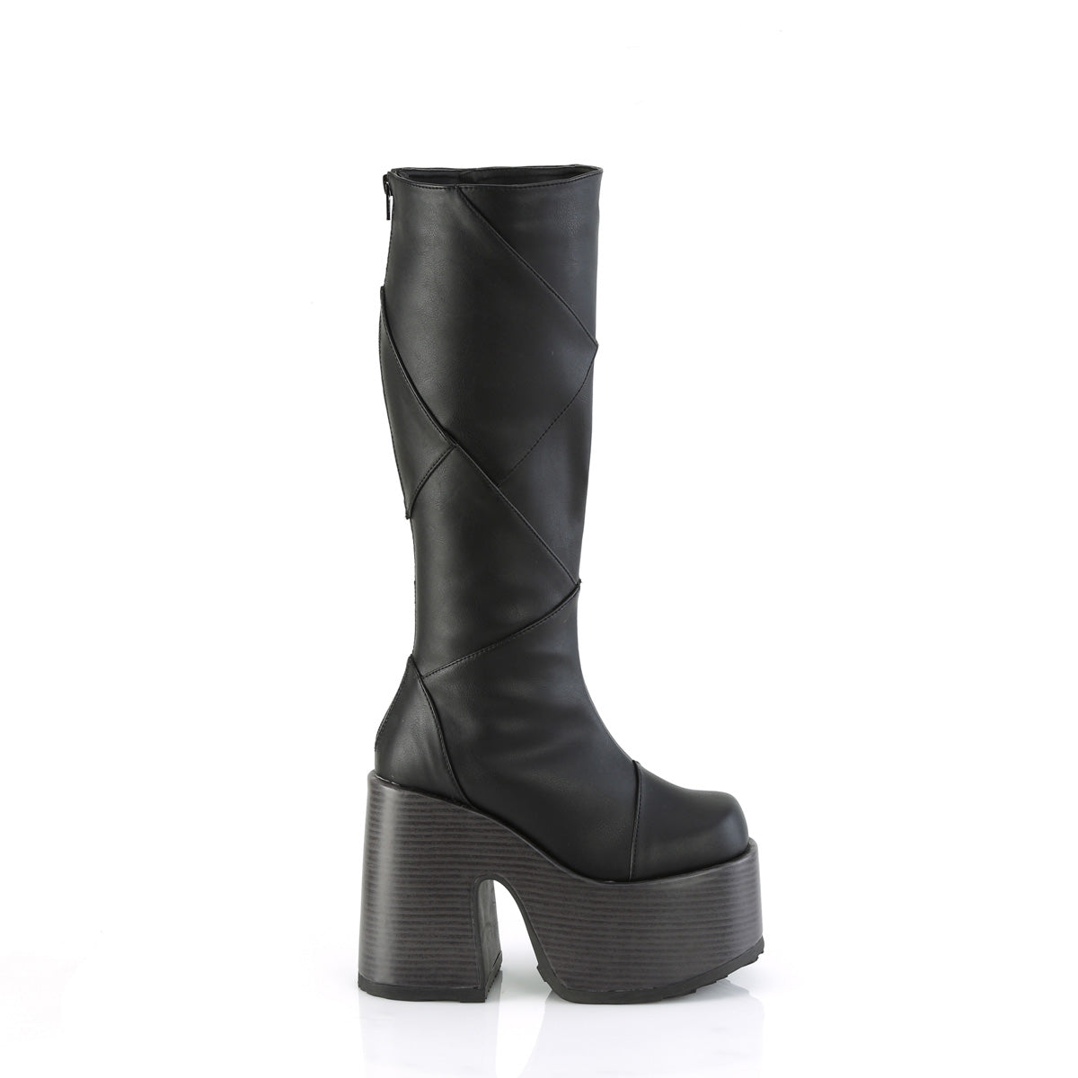 DemoniaCult Boots CAMEL-280 Blk Vegan Leather