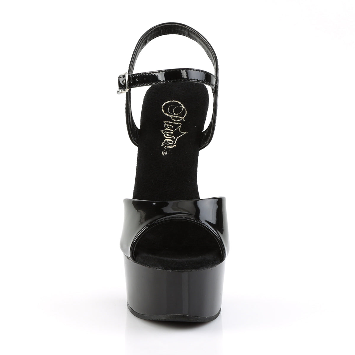 Pleaser Sandali da donna CAPTIVA-609 BLK PAT / BLK