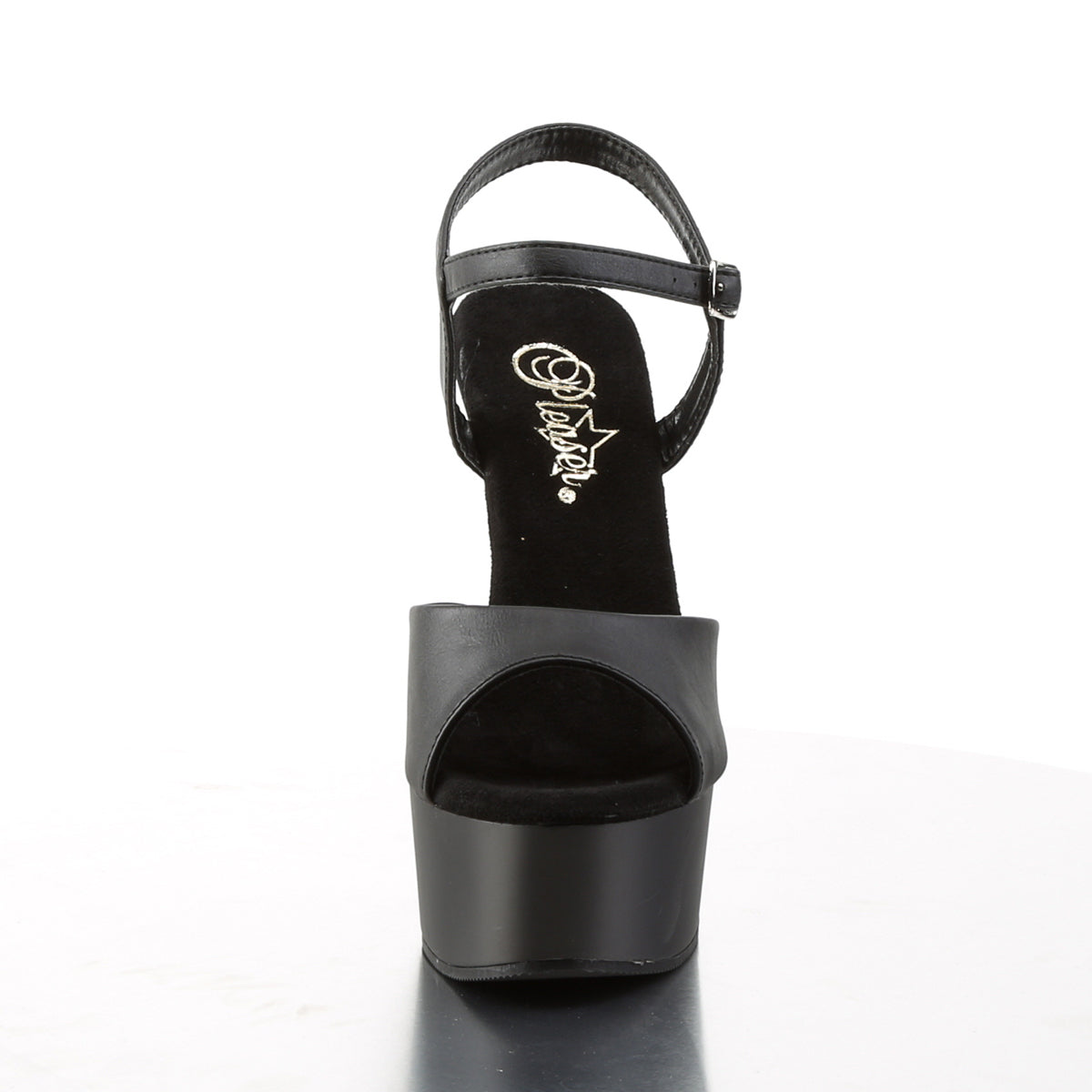 Pleaser Sandali da donna CAPTIVA-609 Blk in ecopelle / Blk Matte