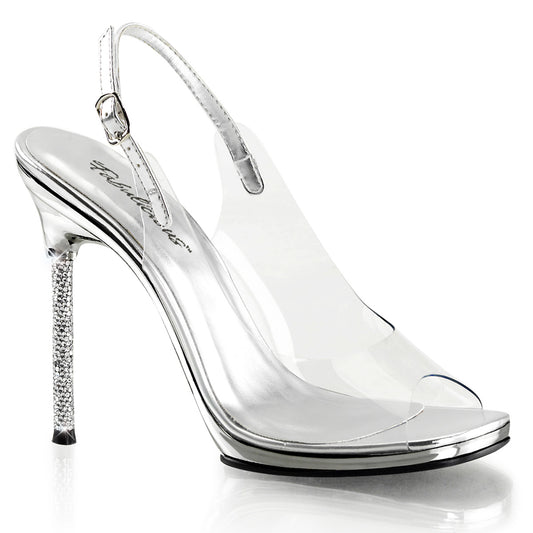 Fabulicious Sandali da donna CHIC-18 CLR-SLV PU / SLV Chrome
