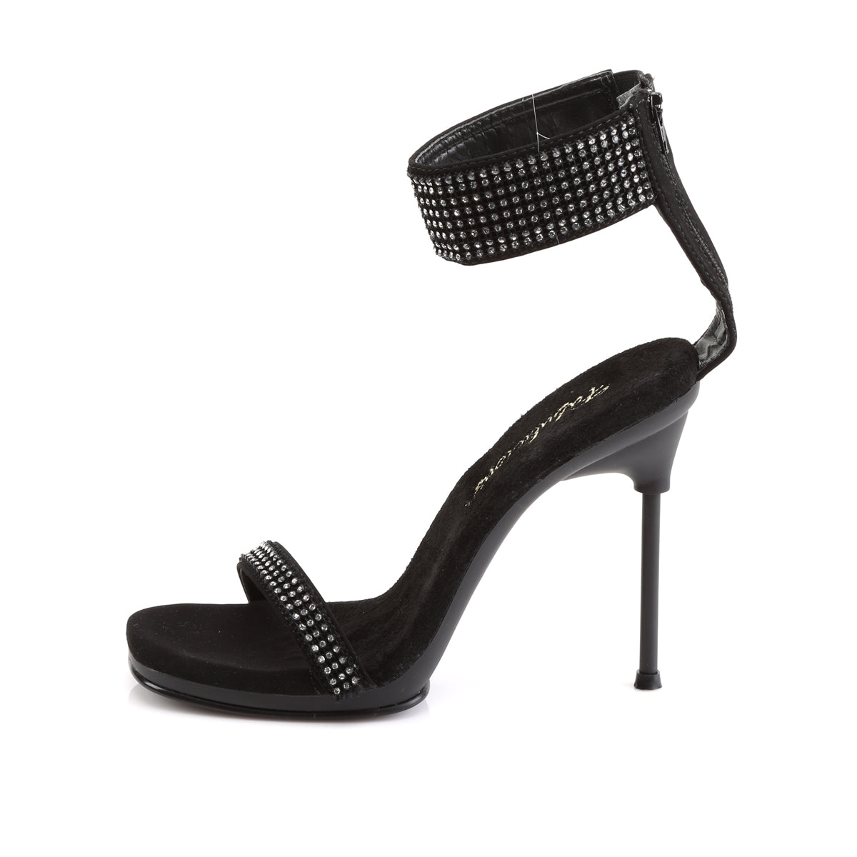Fabulicious Sandali da donna CHIC-40 BLK Nubuck PU / BLK