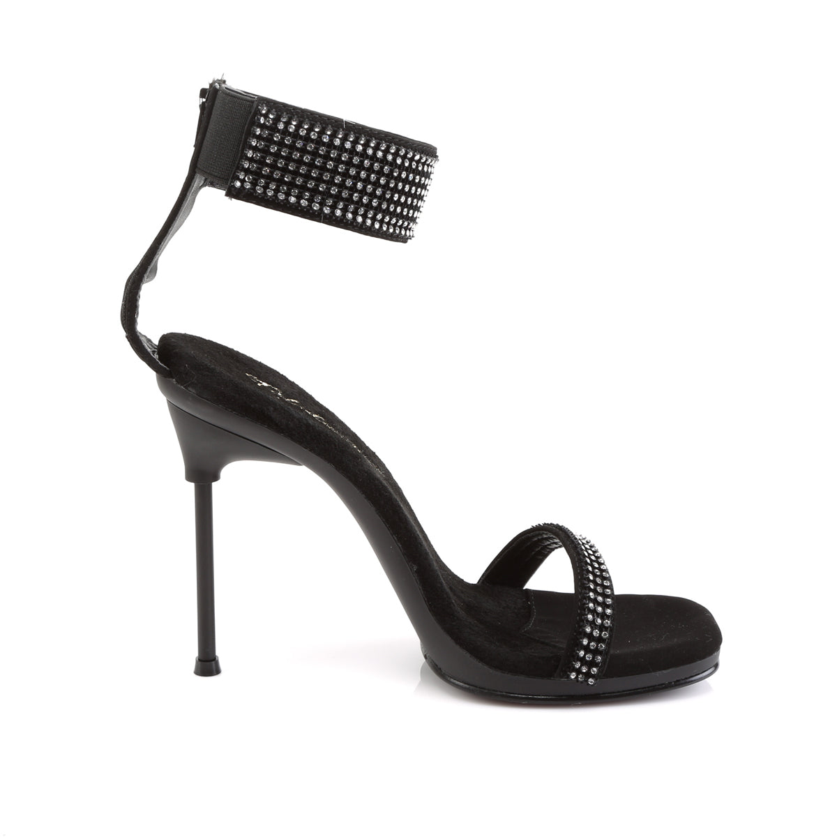 Fabulicious Sandali da donna CHIC-40 BLK Nubuck PU / BLK