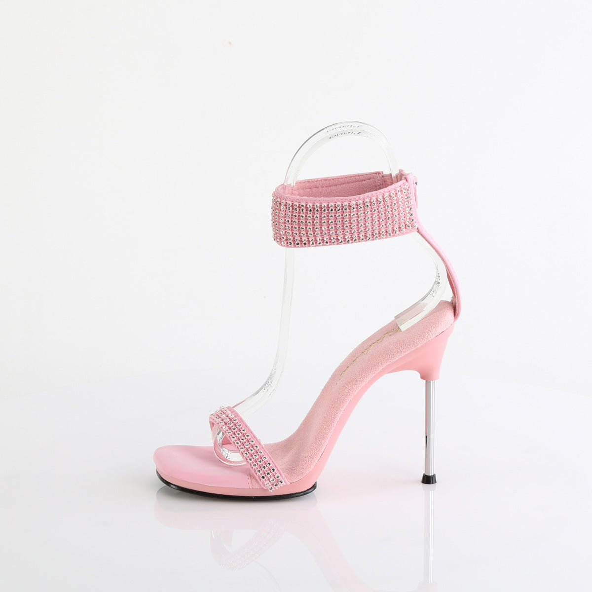 Fabulicious CHIC-40 B. Pink Faux Leather-RS/B. Pink