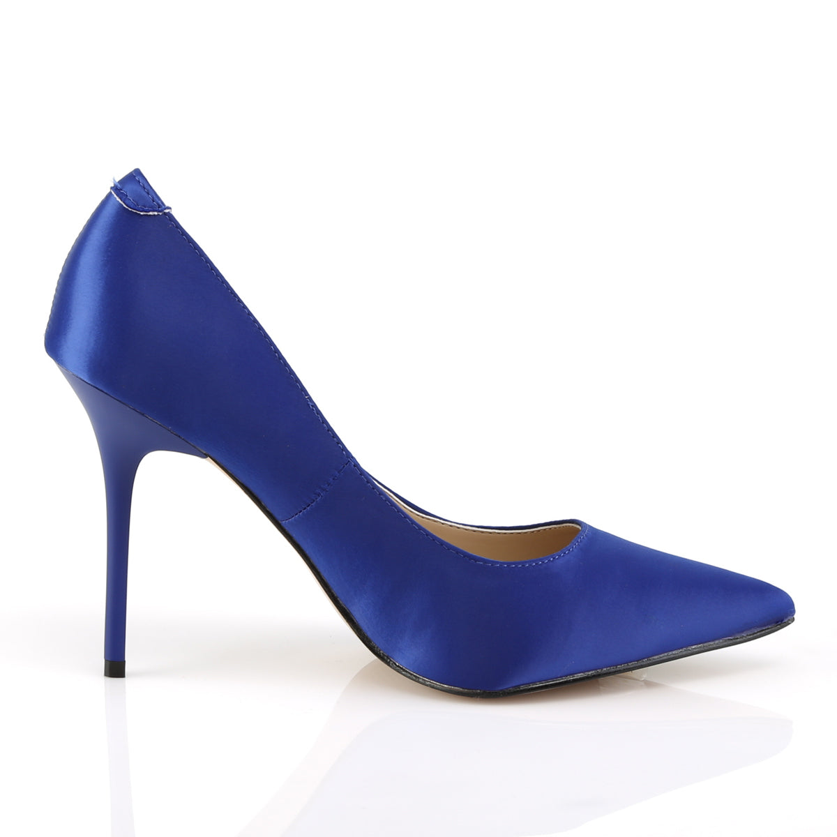 Pleaser Pompe da donna CLASSIQUE-20 satinato blu reale