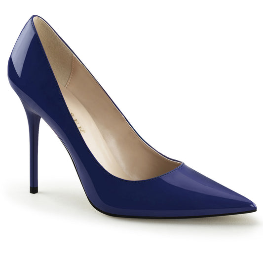 Pleaser Pompe da donna CLASSIQUE-20 Blue Blue Pat