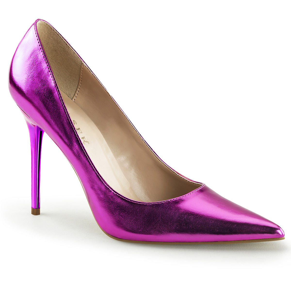 Pleaser Pompe da donna CLASSIQUE-20 orchidea metallica PU