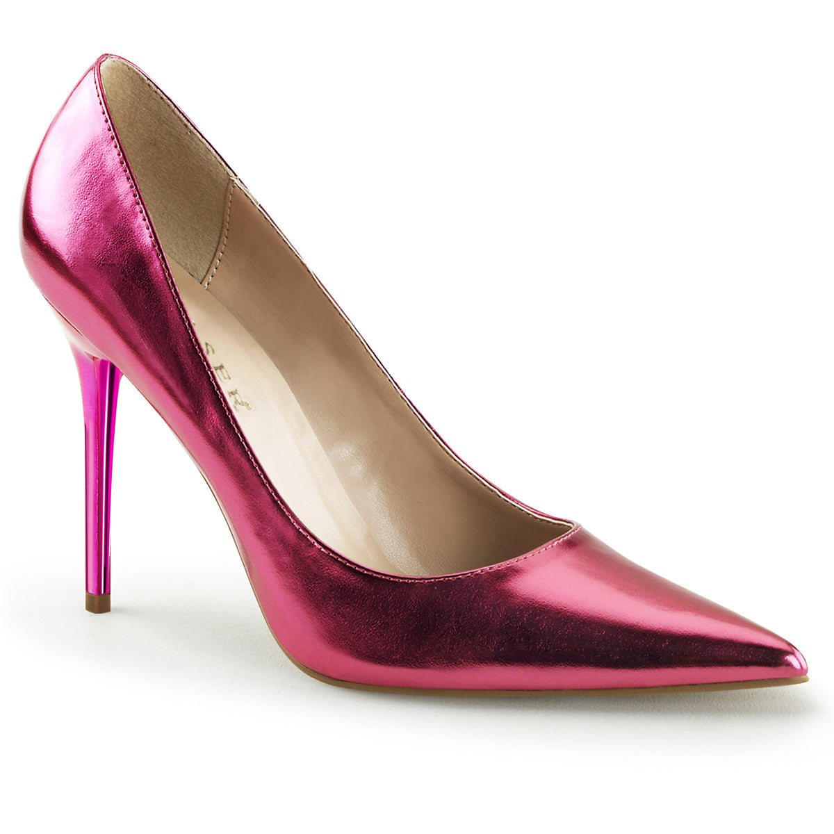 Pleaser Pompe da donna CLASSIQUE-20 PU metallizzato rosa