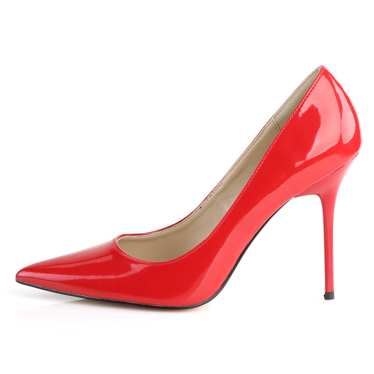 Pleaser Pompe da donna CLASSIQUE-20 Pat rossa