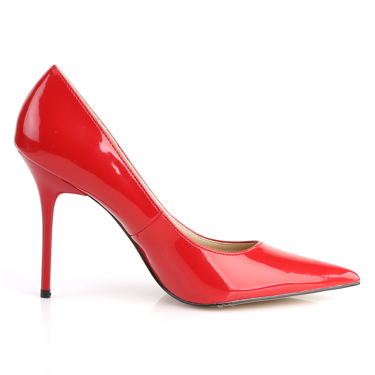 Pleaser Pompe da donna CLASSIQUE-20 Pat rossa