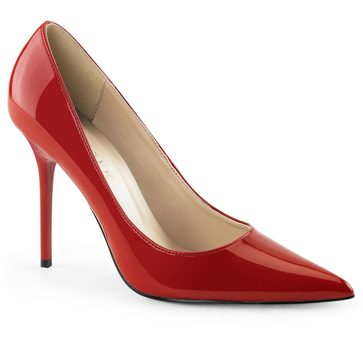 Pleaser Pompe da donna CLASSIQUE-20 Pat rossa