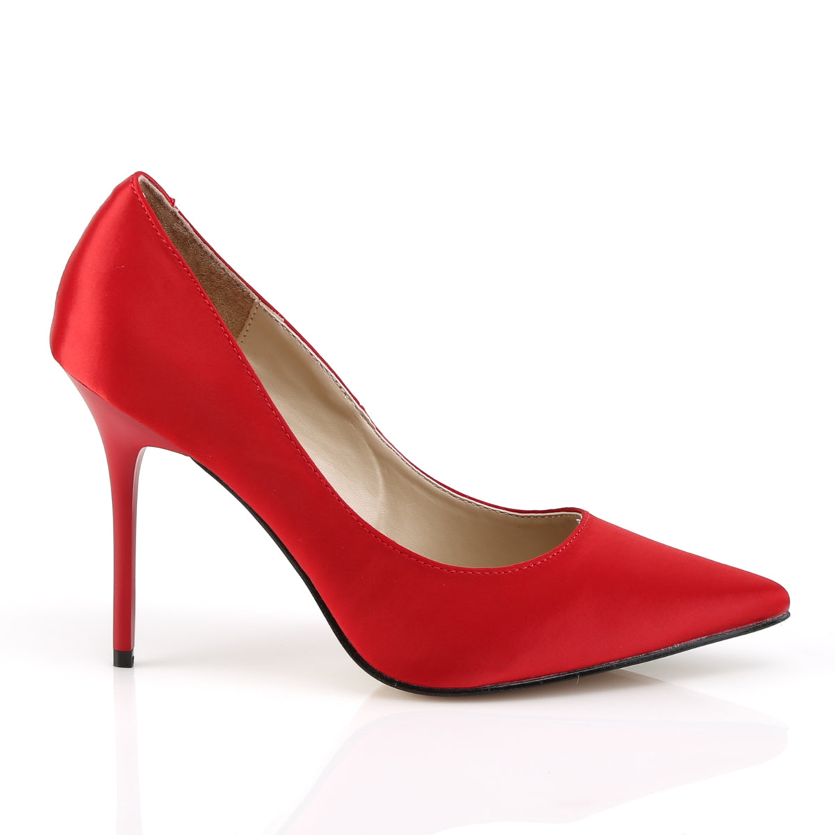 Pleaser Pompe da donna CLASSIQUE-20 raso rosso