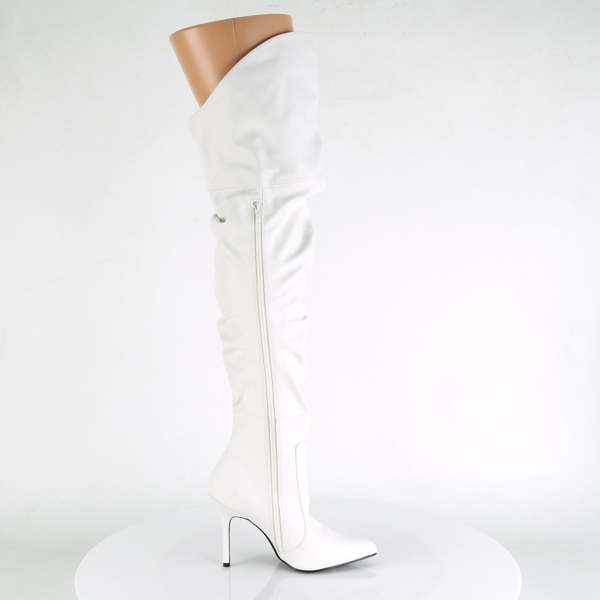 Pleaser Stivali da donna CLASSIQUE-3011 Wht in ecopelle