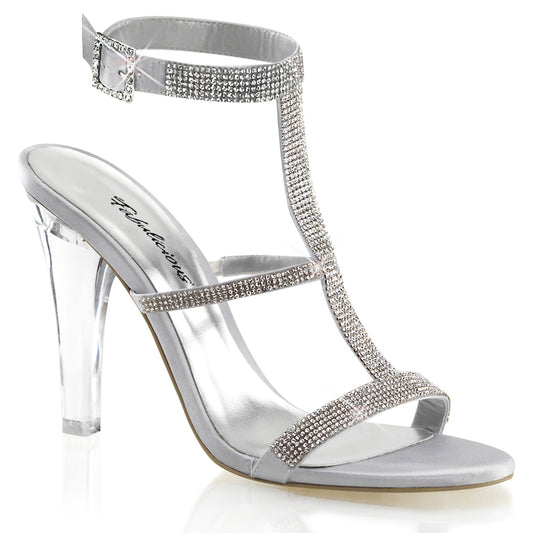 Fabulicious Sandali da donna CLEARLY-418 slv raso