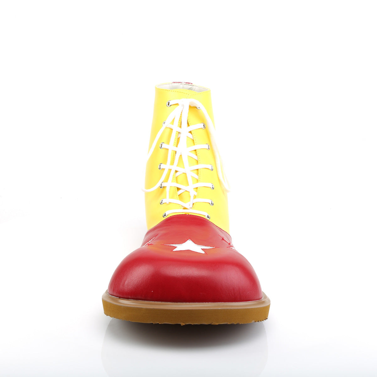 Funtasma Womens Low Shoe CLOWN-02 Yellow-Red Pu