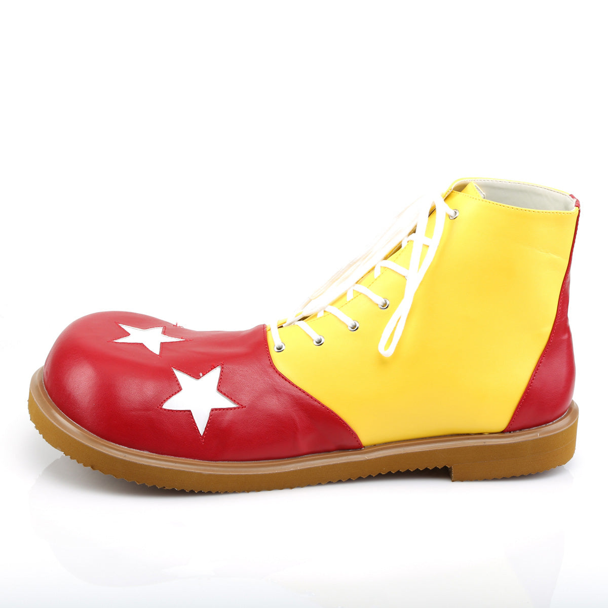 Funtasma Womens Low Shoe CLOWN-02 Yellow-Red Pu