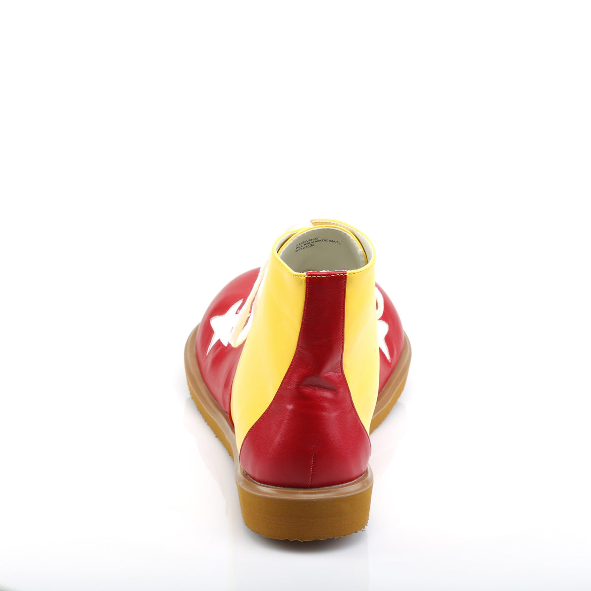 Funtasma Womens Low Shoe CLOWN-02 Yellow-Red Pu