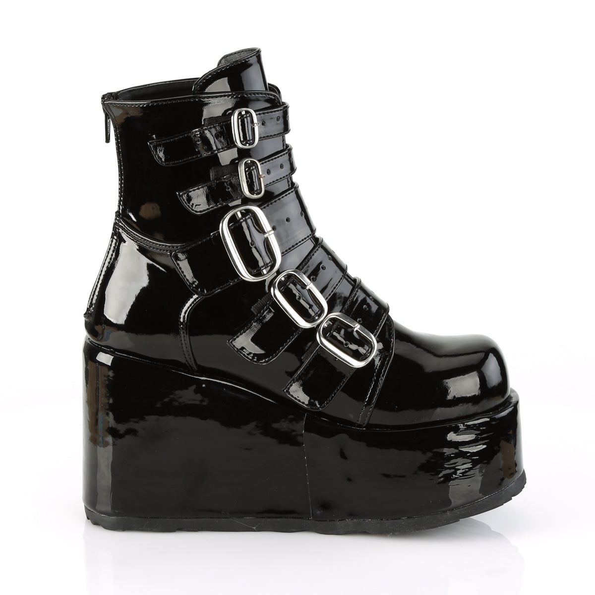 DemoniaCult Stivali alla caviglia femminile CONCORD-57 blk pat