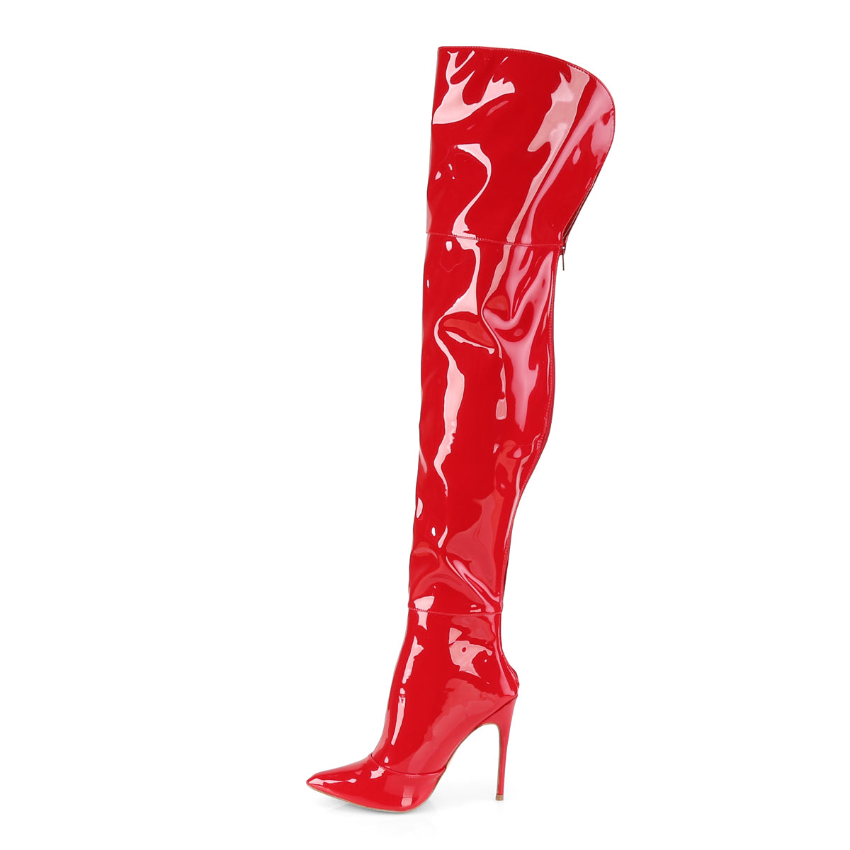 Pleaser Stivali da donna COURTLY-3012 brevetto rosso