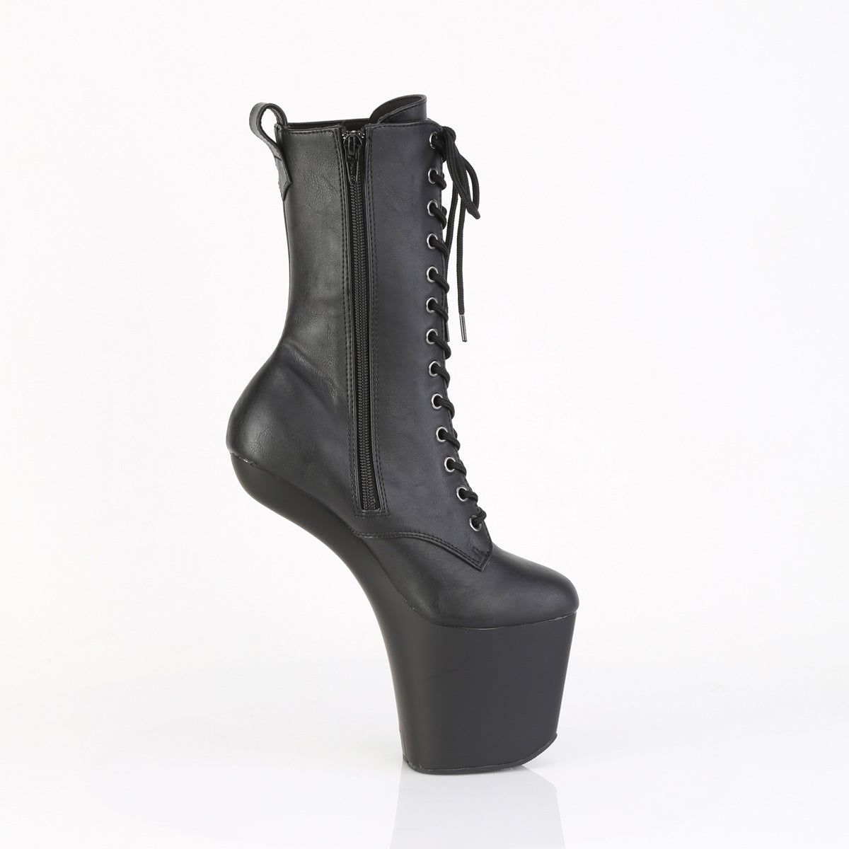 Pleaser Women's Platform Shoes CRAZE-1040 Blk Faux Leather/Blk Matte
