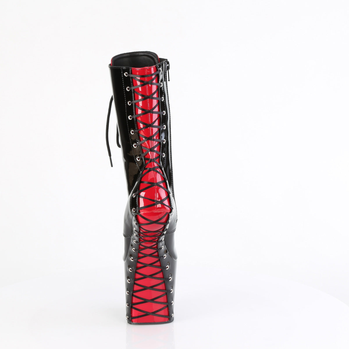 Pleaser CRAZE-1040FH Blk-Red Pat/Blk Red