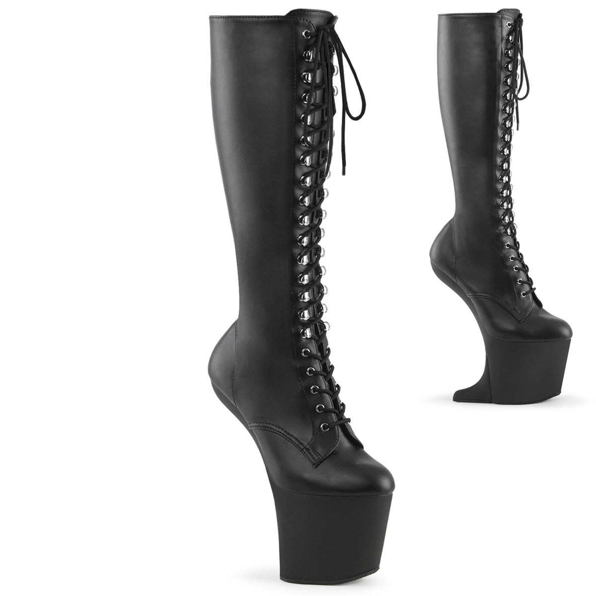 Pleaser Stivali CRAZE-2023 blk str. Funce pelle/blk opaco