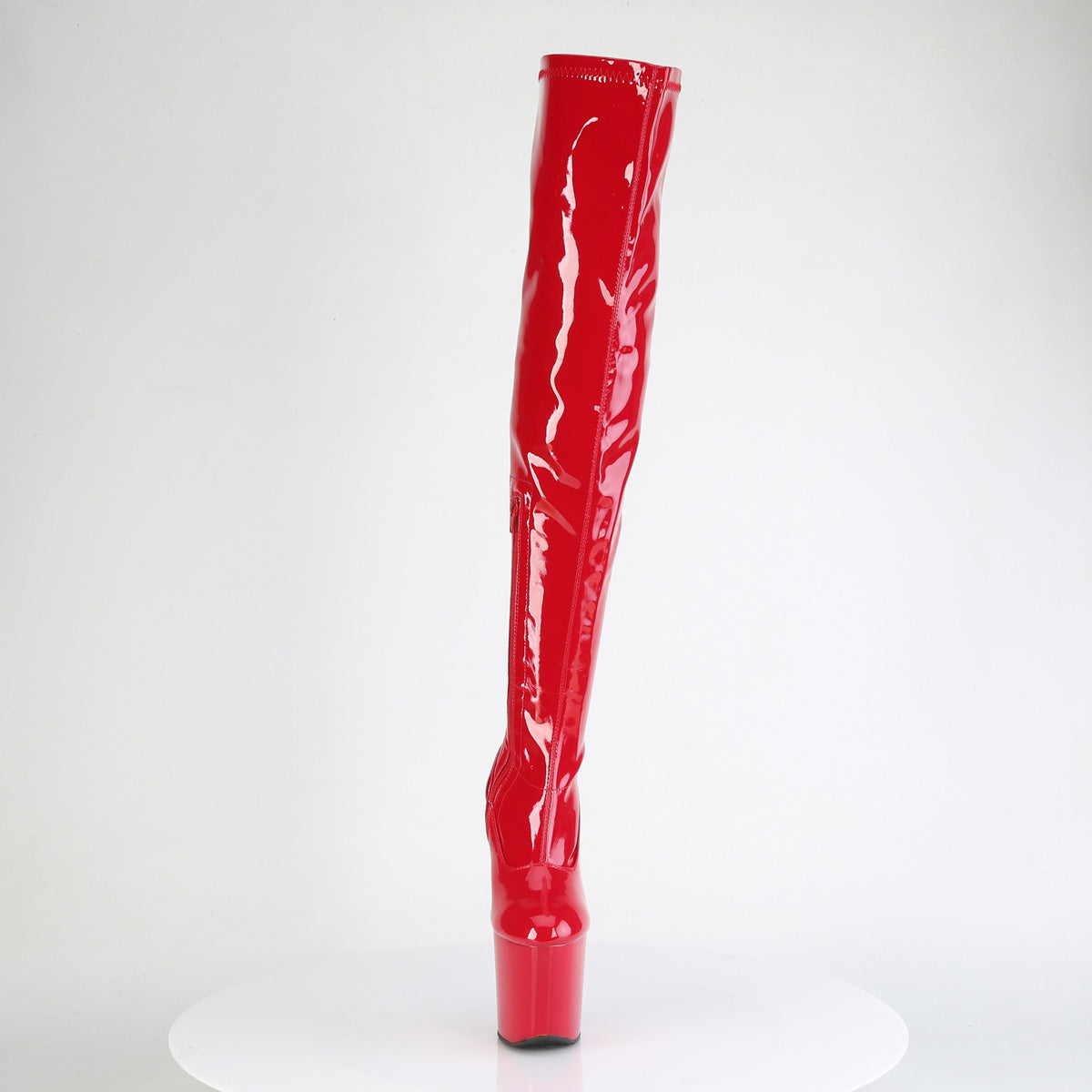 Pleaser Women's Platform Shoes CRAZE-3000 Red Str. Pat/Red