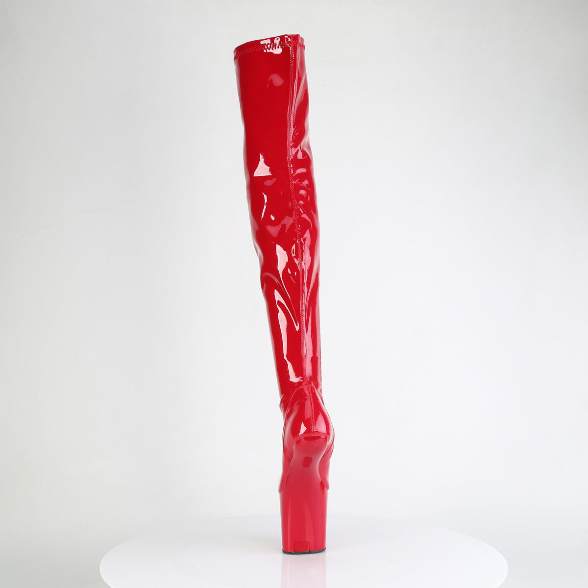 Pleaser Women's Platform Shoes CRAZE-3000 Red Str. Pat/Red
