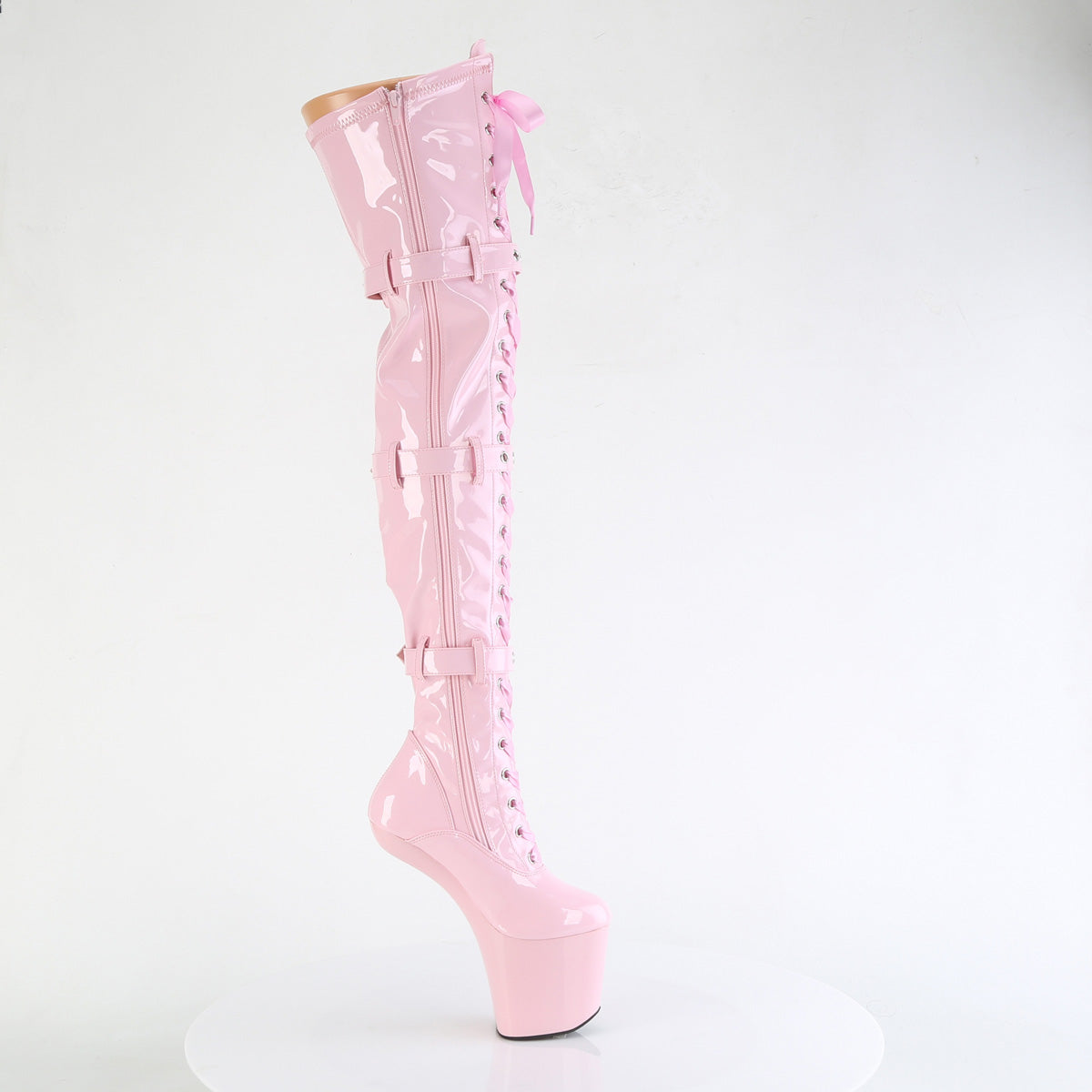 Pleaser Stivali CRAZE-3028 B. Pink Str. Pat/b. Rosa