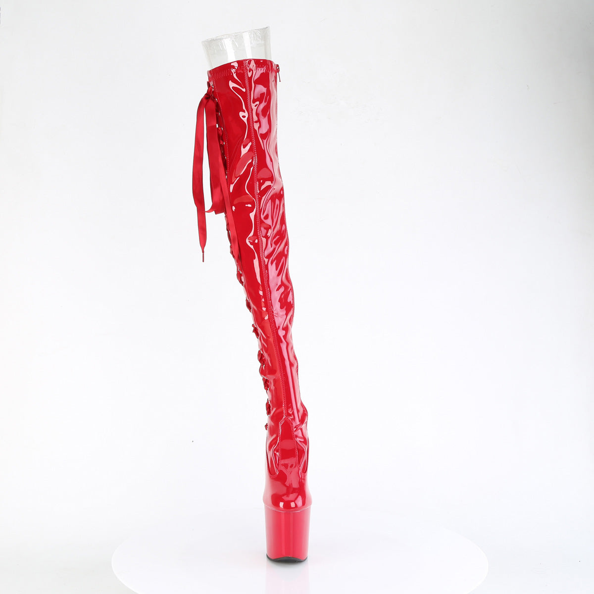 Pleaser Stivali CRAZE-3050 Red Str. Pat/rosso