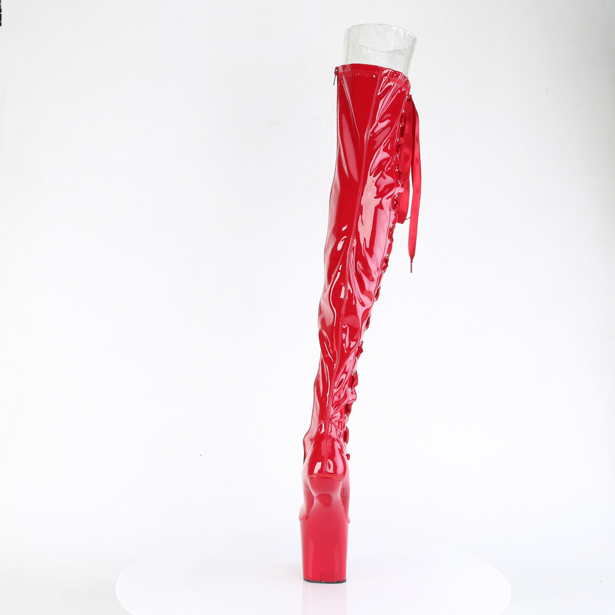 Pleaser Stivali CRAZE-3050 Red Str. Pat/rosso