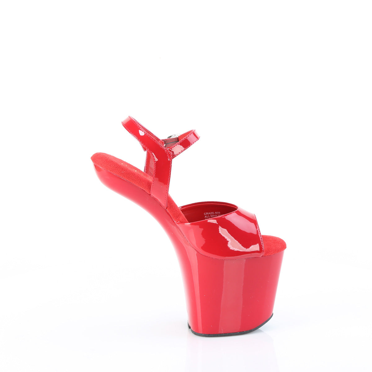 Pleaser Sandali CRAZE-809 rossa pat/rosso