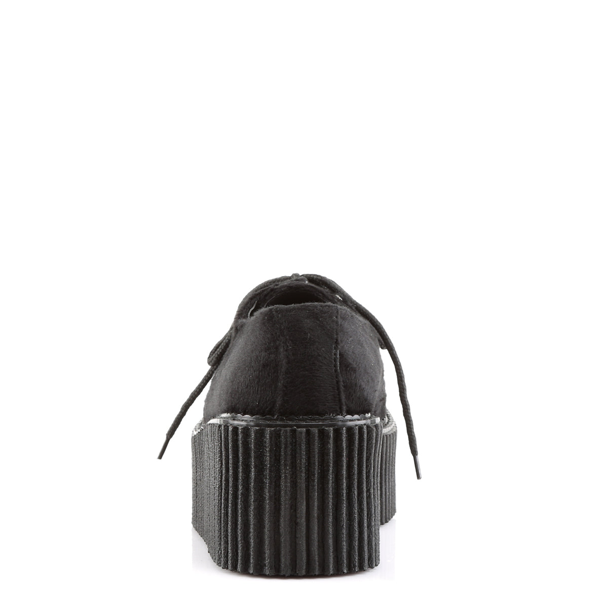 DemoniaCult Scarpa bassa femminile CREEPER-202 pelliccia blk