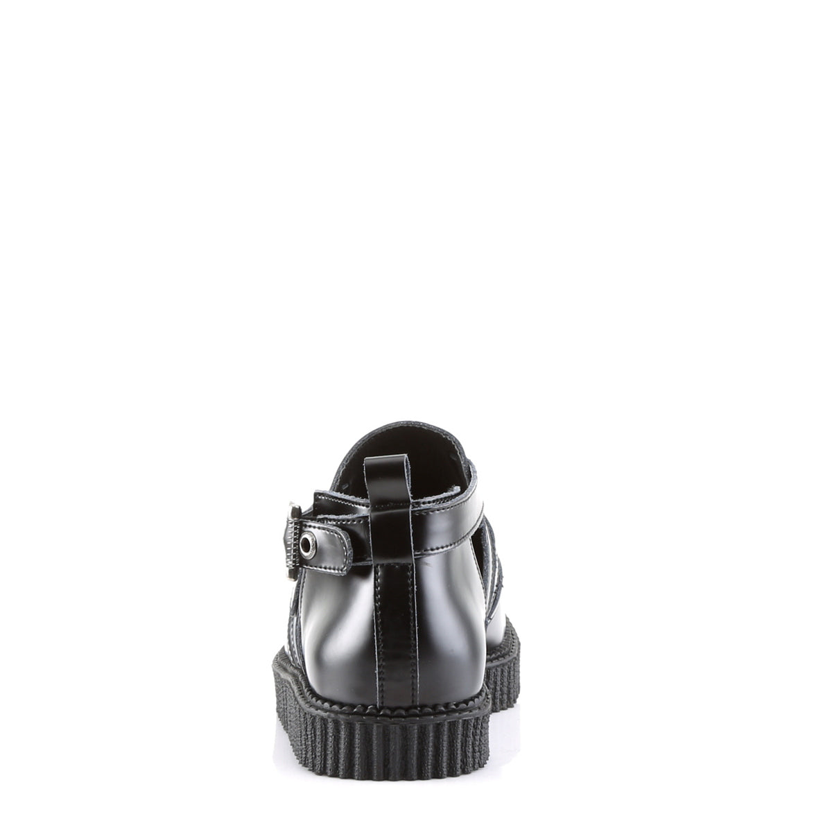 DemoniaCult Scarpa bassa maschile CREEPER-615 pelle BLK