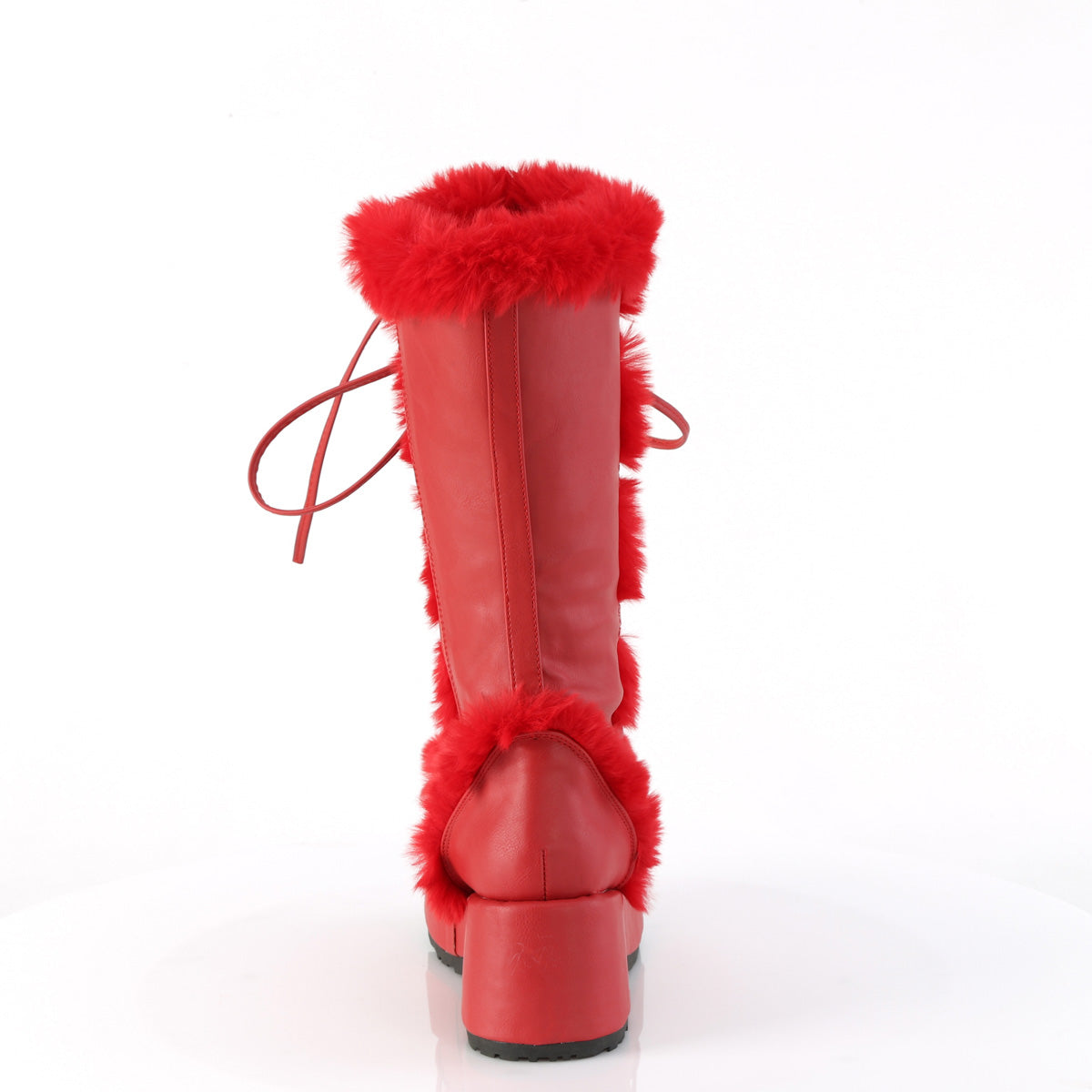 DemoniaCult Cubby-311 Red Vegan Pelle