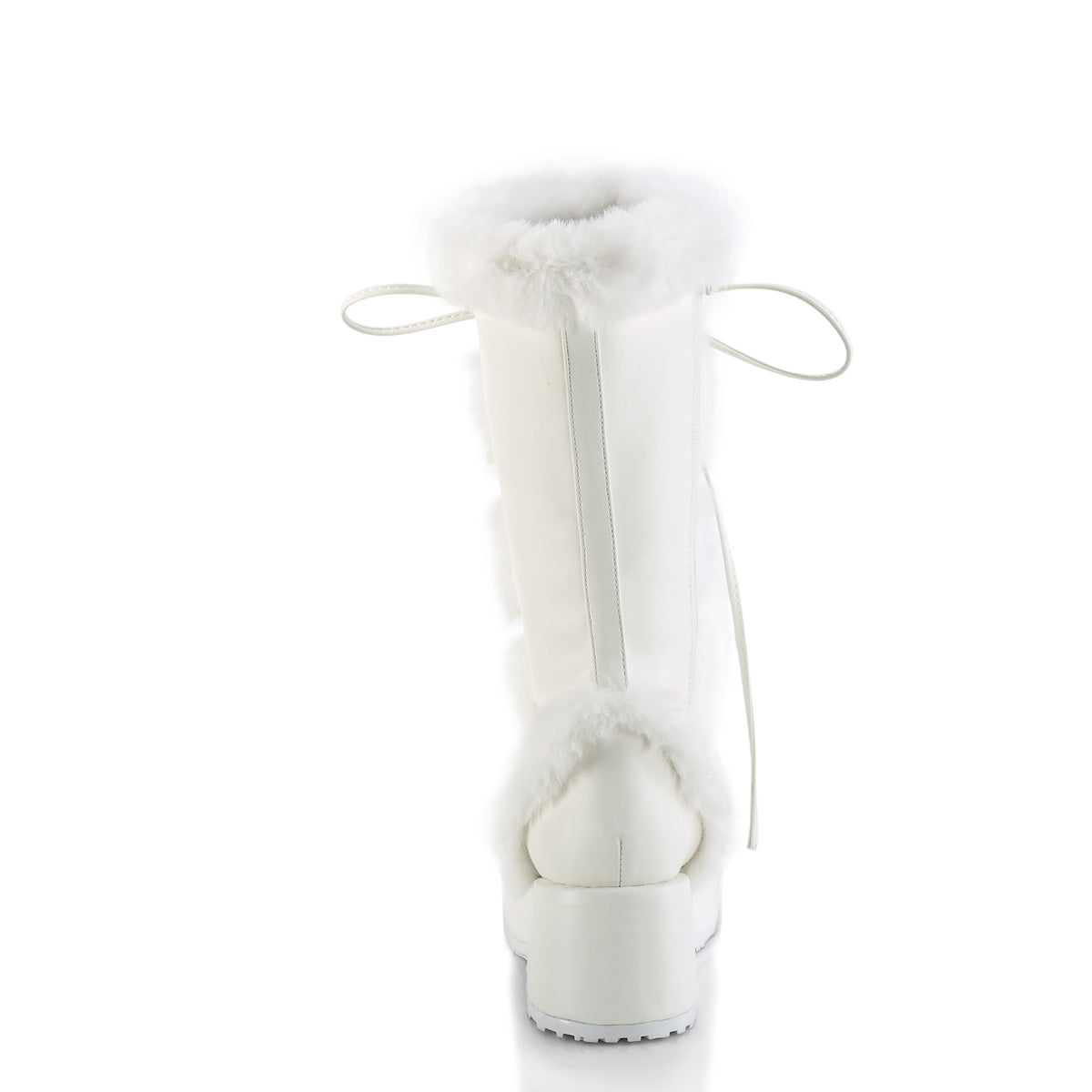 DemoniaCult Cubby-311 WHT VEGAN PELLE