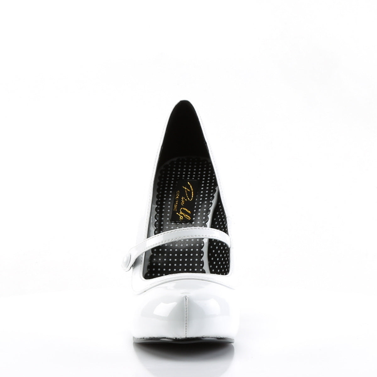 Pin Up Couture Pompe da donna CUTIEPIE-02 Wht Pat.