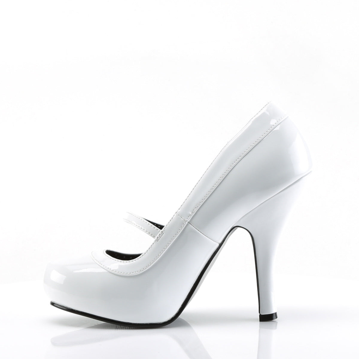 Pin Up Couture Pompe da donna CUTIEPIE-02 Wht Pat.