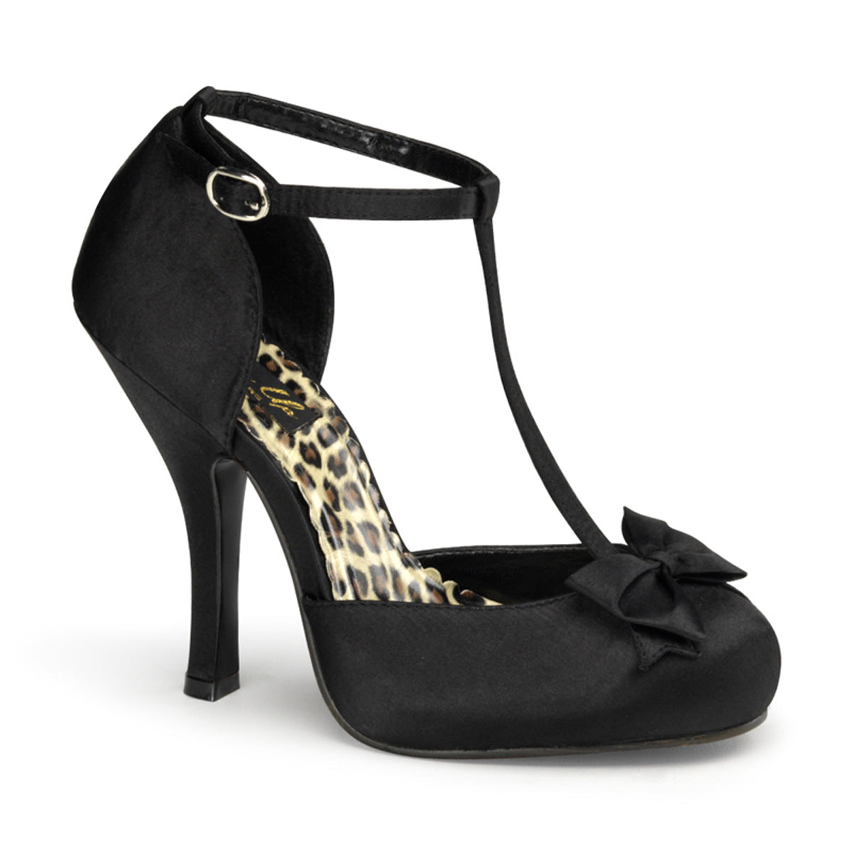 Pin Up Couture Pompe da donna CUTIEPIE-12 satinato blk.