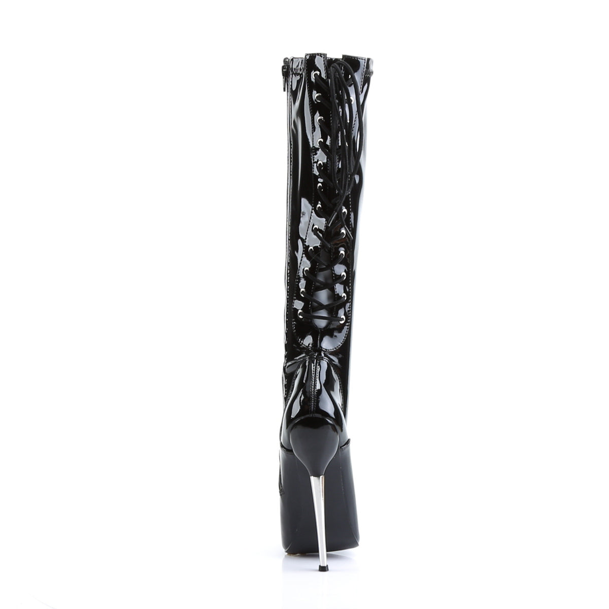 Devious Stivali da donna DAGGER-2064 BLK Stretch Pat