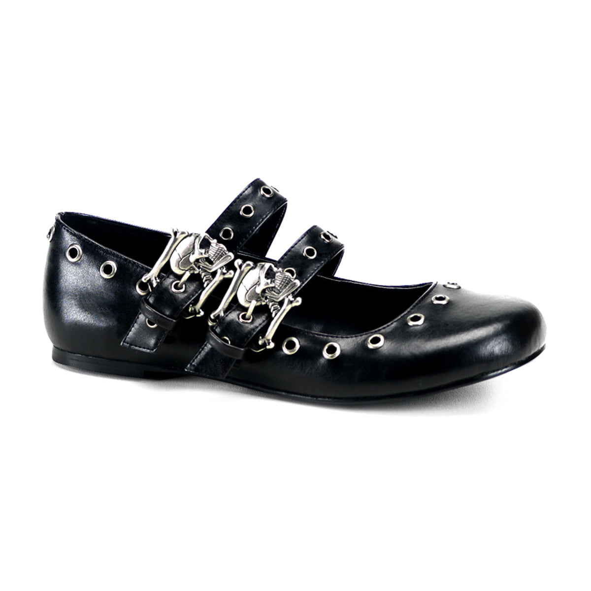 DemoniaCult Scarpa bassa femminile DAISY-03 pelle vegana BLK