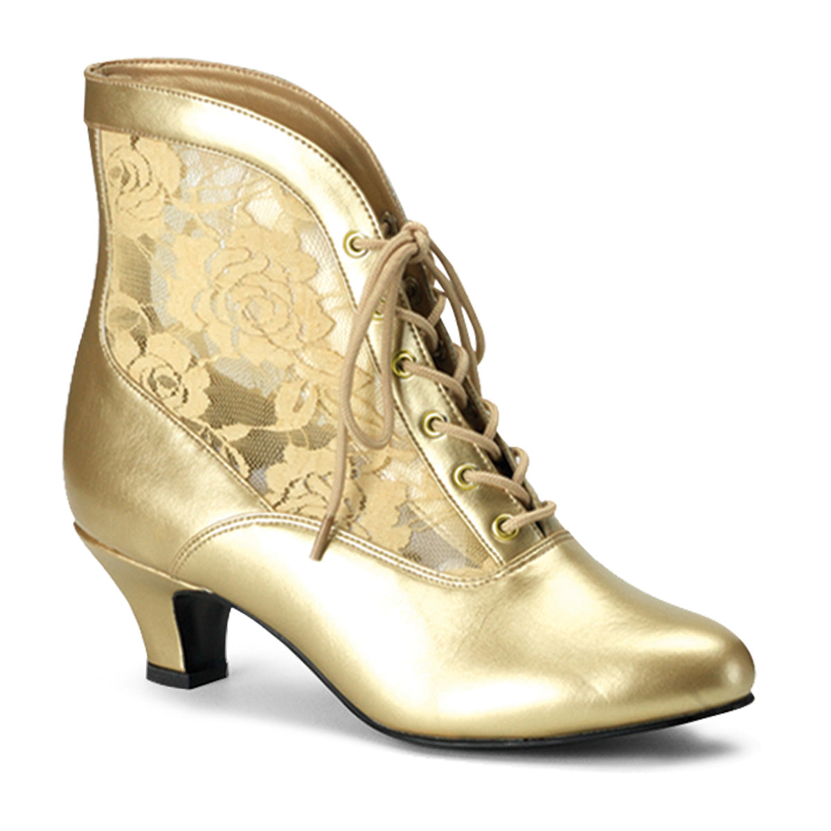 Funtasma Stivaletti da donna DAME-05 PU-pizzo oro