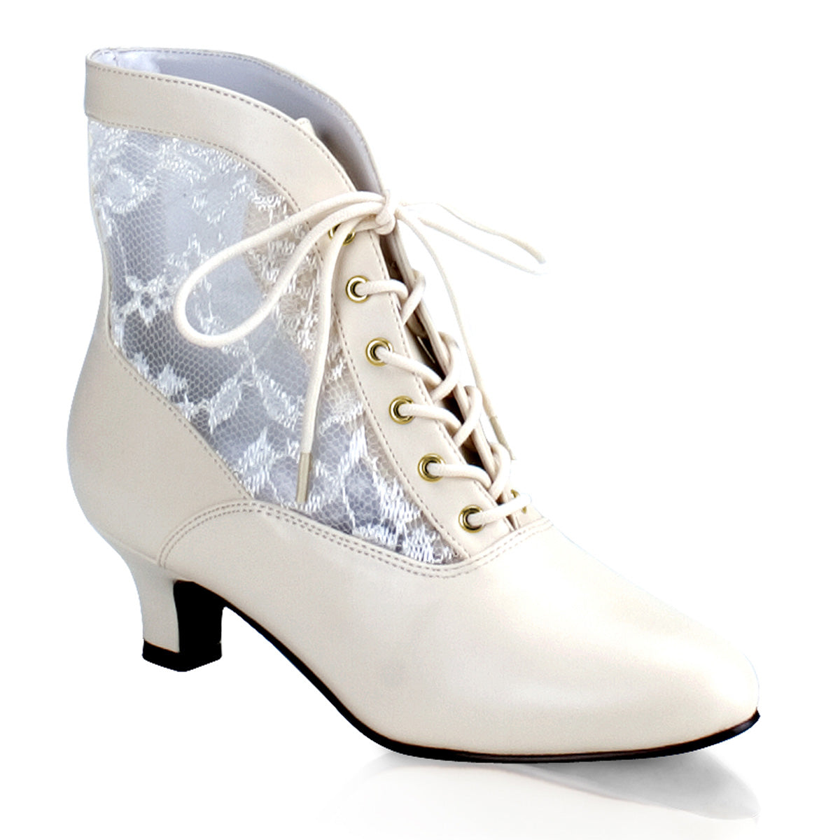 Funtasma Stivaletti da donna DAME-05 PU-pizzo avorio