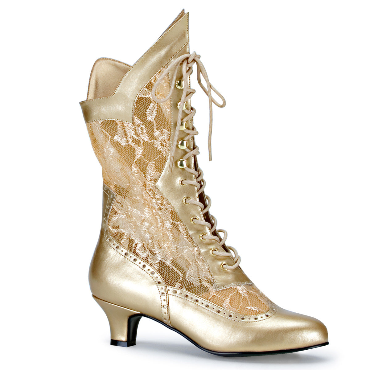 Funtasma Stivaletti da donna DAME-115 PU-pizzo oro