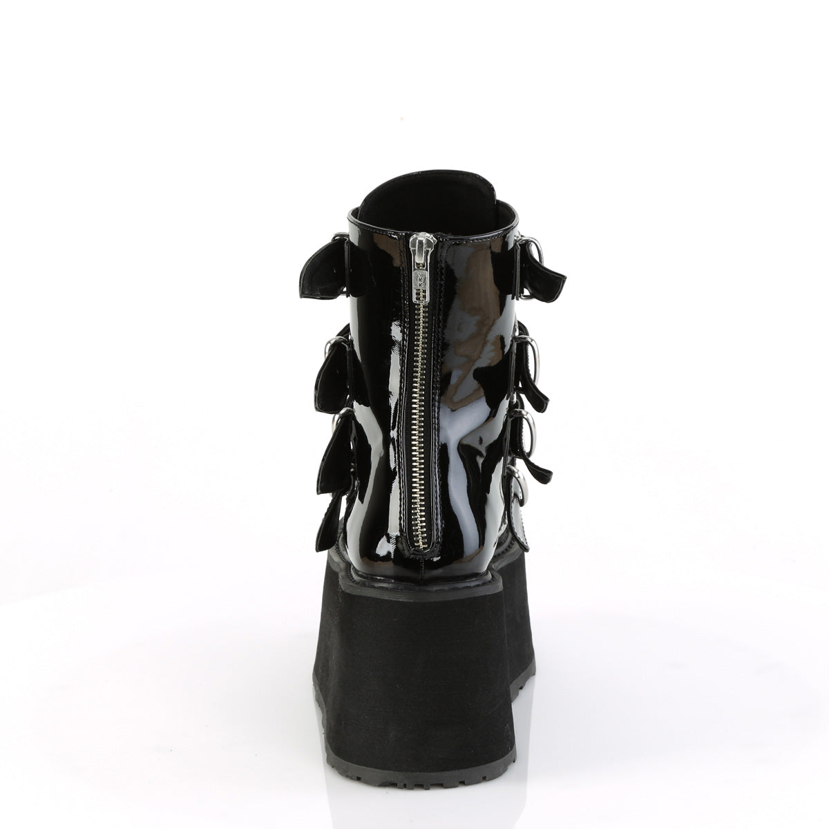 DemoniaCult Ankle Boots DAMNED-105 Blk Pat