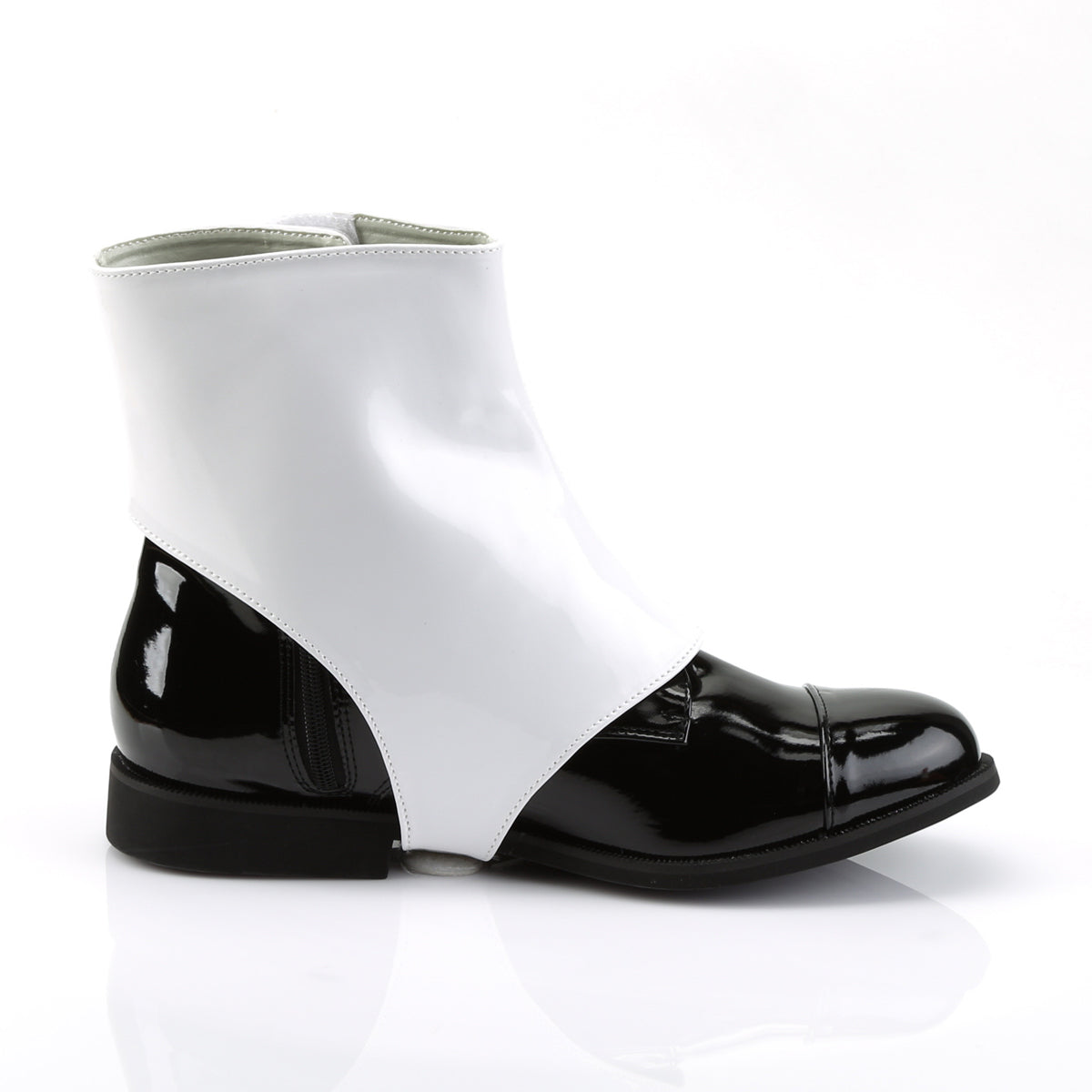 Funtasma Apparel & Accessori> Costumi e accessori> Stivali in costume> Uomo DAPPER-06 BLK PAT Boot w / 2 PUCI STACHIBILI